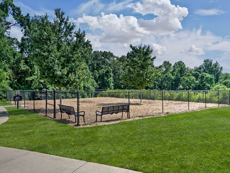 Bark park for your furry friend at Abberly Woods Apartment Homes by HHHunt, North Carolina, 28216
